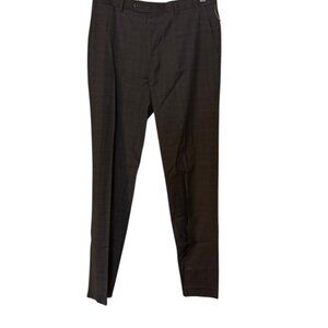 NWT Tommy Hilfiger Mens Modern Fit Stretch Suit Pants In Charcoal Gray Size 36x3